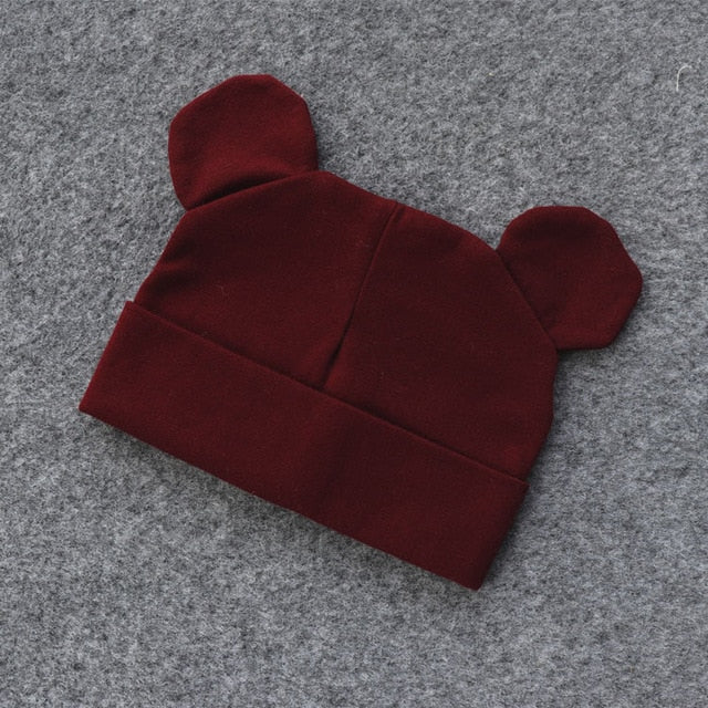 Baby Hat With Ears Cotton Warm