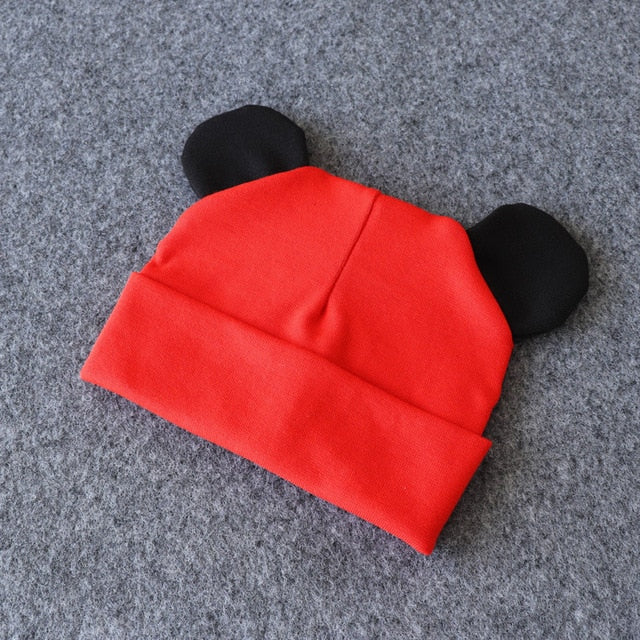 Baby Hat With Ears Cotton Warm