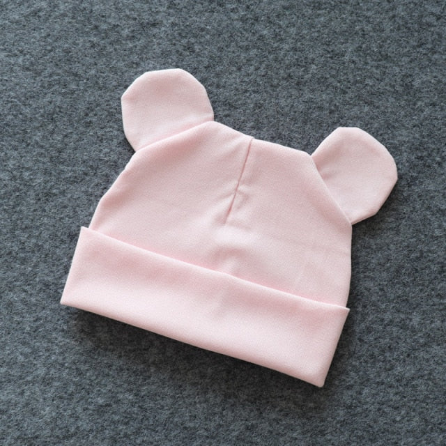 Baby Hat With Ears Cotton Warm