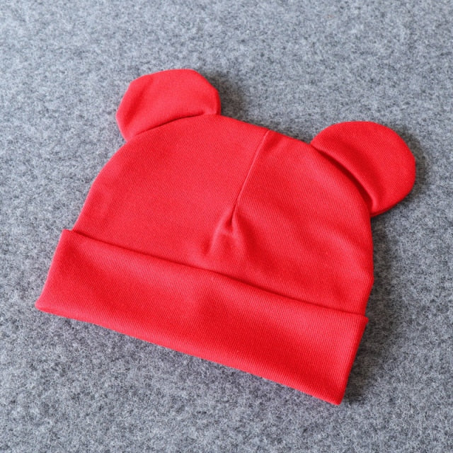Baby Hat With Ears Cotton Warm