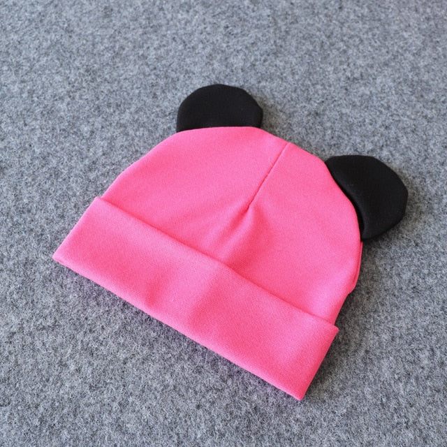 Baby Hat With Ears Cotton Warm